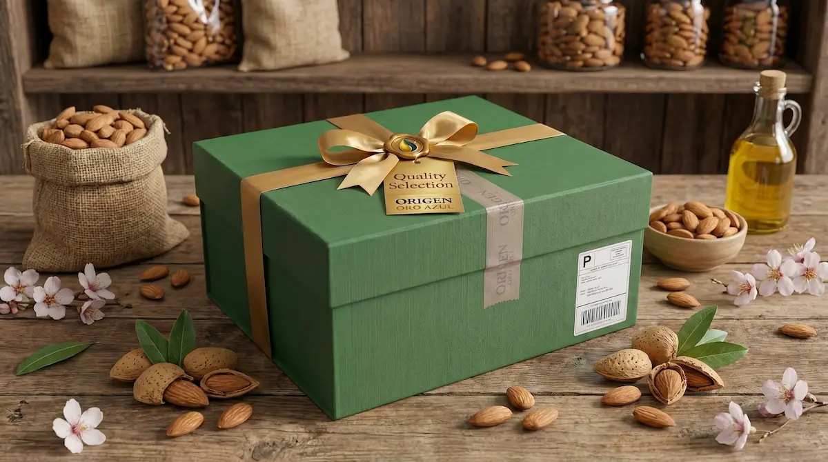 Cesta Isla Privada · productos tradicionales mallorquines · Origen Oro Azul
