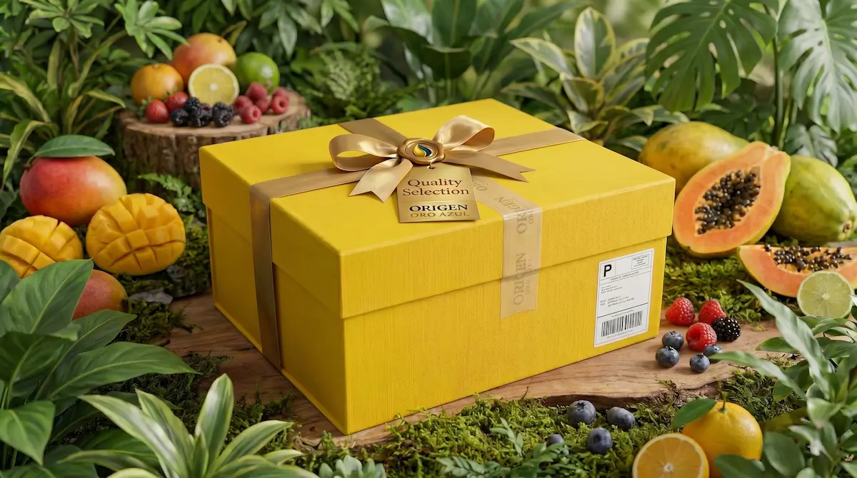 Cesta Private Gourmet Selection · ultra-premium personalizada · Origen Oro Azul Mallorca